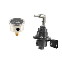 Adjustable Fuel Pressure Regulator with Gauge Aluminum Fuel Pressure Regulator with Fitting Precision Slimline for Performance Builds