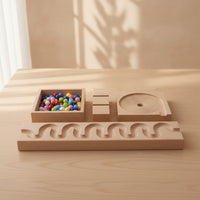 Bead Tracking Toy Sleek Track Board with Beads Sensory Bead Guide for Young Children