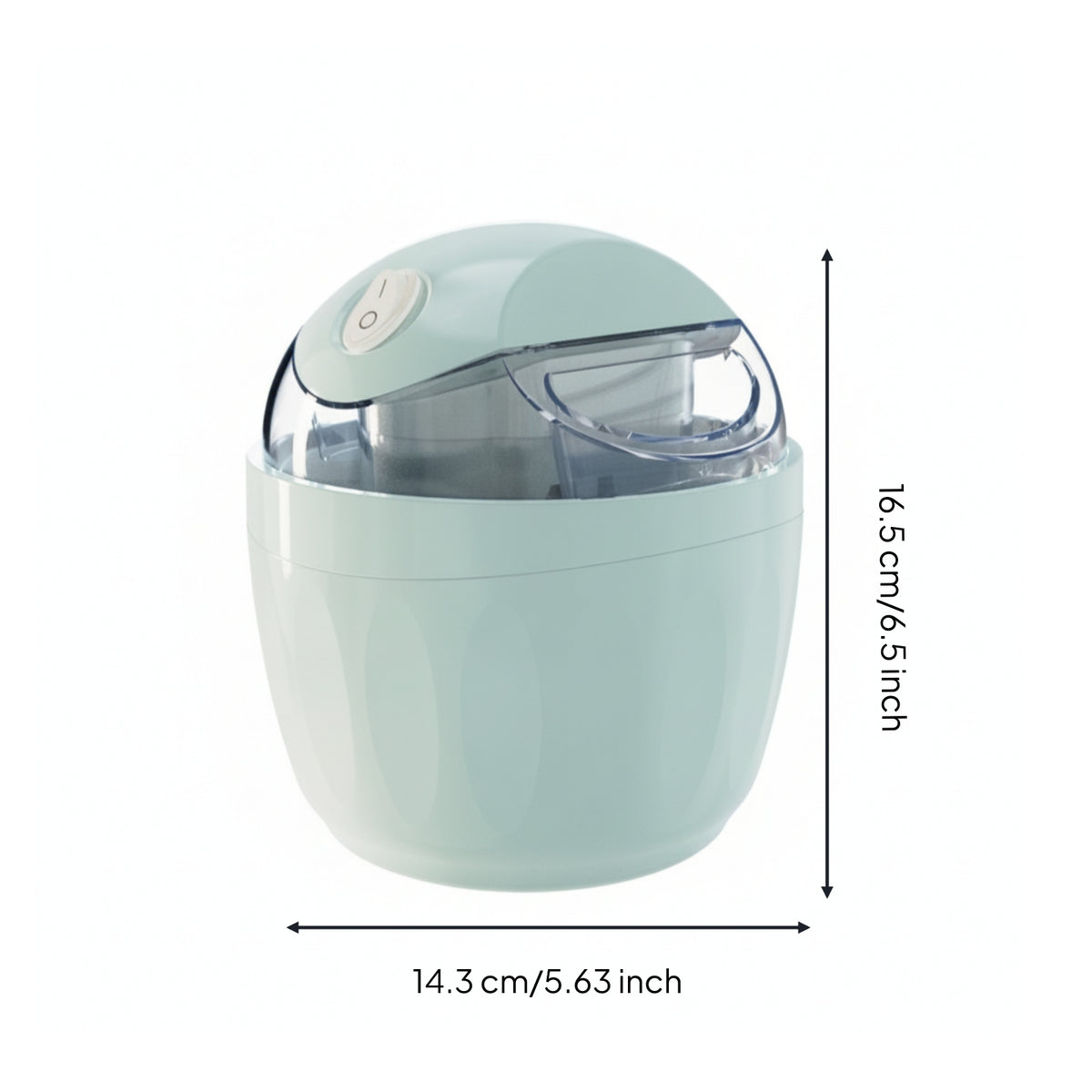Ice Cream Machine Electric Countertop Ice Cream Machine Appliance Compact Homemade for Families, Kitchen, Home
