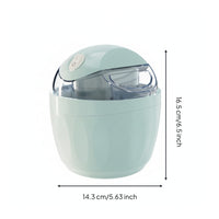Ice Cream Machine Electric Countertop Ice Cream Machine Appliance Compact Homemade for Families, Kitchen, Home