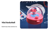 Fun to Play Basketball Game Water Bottle Large Capacity Game Cup Food Grade Material for Students, Toddlers, Sports, School, Travel