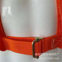 Red Double-Back Half-Body Fall Protection Safety Harness for High-Altitude Work