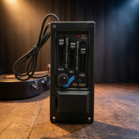 3-Band Acoustic Guitar Pickup Active Guitar Pickup with Preamp Panel-Mount Onboard Equalizer Volume Control for Guitarists, Luthier, Stage, Diy Project