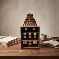 Mini Display Shelf Miniature Dollhouse Scene Prop Arched Top Shelf