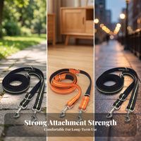 Striped Stitching Woven Dog Leash Outdoor Pet Gear for Outdoors
