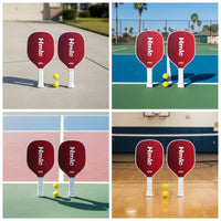 2 Pieces Beginner Pickleball Paddle Set with Balls Sturdy Pickleball Paddle with Balls Complete Racket Comfortable for Adults, Families, Recreational Play