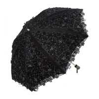Lace Parasol Decorative Foldable Parasol Elegant Lace Umbrella for Cosplayers