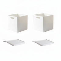 Square Lidded Bin Japanese aesthetic Lidded Container with Lid for Parents, Families