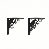 Shelf Bracket Triangular L Bracket Scrollwork Brackets for Living Room, Kitchen, Entryway