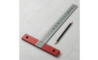 Engraved Graduations T-Square Ruler Centimeters and Millimeters Metric Marking Ruler