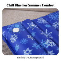 Water-Filled Cooling Pad Undulating Surface Summer Sleeping Mat Waterproof PVC Water Bed Pad for Students, Hot Sleepers, Dorm Room, Sofa