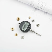 Inch/MM Conversion Digital Gauge Indicator Large LCD Display Digital Plunger Indicator Zero Setting Function Measuring Tool Detachable Measuring Tip for Machinists, Engineers, Mechanics, Workshop, Manufacturing, Laboratory
