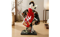 Geisha Doll Traditional Traditional Japanese Doll Decorative Statue for Art Lovers, Shelf Display