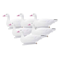 Textured Fullbody Snow Goose Decoy Sturdy Goose Floater Decoy One-Piece Fast Setup for Hunters, Pond, Garden