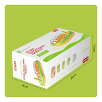 Silkworm Breeding Box Multi-Compartment Observation Box with Dome Lid Breeding Container Slim for Children