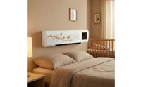 UK Plug Digital Wall Heater Decorative Front Print Electric Wall Heater Rectangular Home Heating Easy Mount for Bathroom, Bedroom