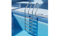 5-Step Pool Ladder Anti-Skid Stainless Steel Pool Ladder Rust-Resistant for in-Ground Pools
