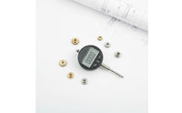 Inch/MM Conversion Digital Gauge Indicator Large LCD Display Digital Plunger Indicator Zero Setting Function Measuring Tool Detachable Measuring Tip for Machinists, Engineers, Mechanics, Workshop, Manufacturing, Laboratory
