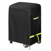 420D Oxford Material Black Grill Cover PU Coated Rectangular Grill Cover Full Coverage Weather Protector Drawstring Bottom for Outdoor