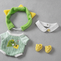 20cm Doll Clothes Set for Cotton Dolls, Stylish Outfits for Plush Figures