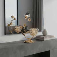 Elegant Design Gold Crystal Candle Stand Candelabra Holder for Wedding