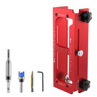 Aluminum Alloy Hinge Installation Positioner Accurate Positioning Door Hinge Drilling Guide Precision Door Mortise Jig Easy to Use for Carpenters, Woodworkers, Cabinet Making, Woodworking