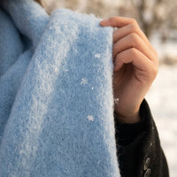 Plaid Scarf for Women Winter, Mohair Long Shawl Wrap Weather, Oversized Thick Warm Scarves, Soft Accessory