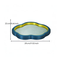 Quadrifoil-Shaped Tray Decorative Jewelry Tray Refined Jewelry Dish for Collectors
