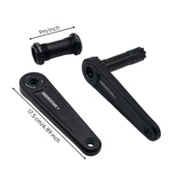 Crankset with DUB Spindle Streamlined Crank Assembly Strong for Commuters