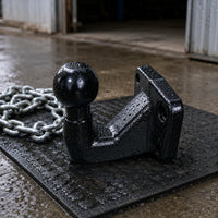 50mm Trailer Hitch Ball Glossy Finish European Tow Ball Curved Design Vehicle Accessory