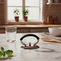 Pot Lid Handle Small Mounting Hole Stainless Steel Lid Handle Heat-Resistant