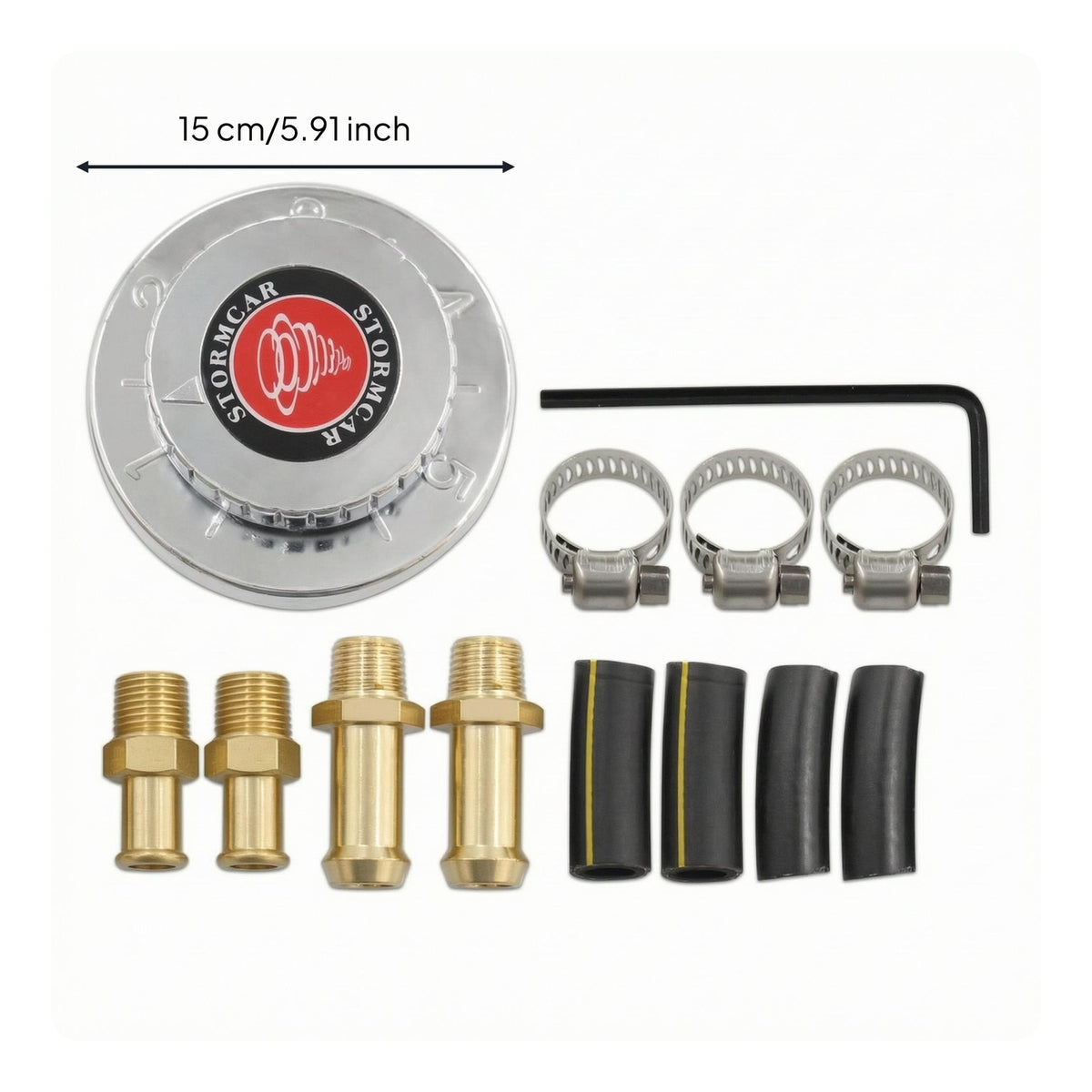Carburetor Pressure Regulator Metal Automotive Fuel Line Adapter Kit Auto Part Easy Installation