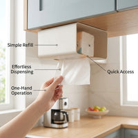 Car Tissue Box Holders for and Home Use, Removable Hanging Bathroom Holder and Paper Dispenser, Wall with Geometric Pattern
