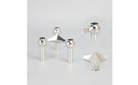 Triangular Candle Holder Modern Candle Holder with Three Cups 3-Arm Candelabra Elegant Stable for Dining Table, Dinner Parties