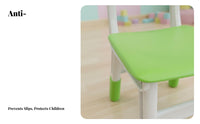With spine-supporting spine-supportingrest Height-Adjustable spine-supportingrest Chair Anti-Slip Feet Height-Adjustable kids' Stool Thickened Design children's Furniture Child-Safe Construction for Parents, Kindergarten, Home