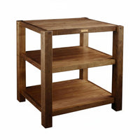 Solid Wood Audio Rack Heavy Duty Structure Wooden Amplifier Shelf High Load Capacity Equipment Stand Acoustic Regulation Chamber Suitable for Audiophiles Home Entertainment