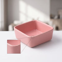 Ceramic Snack Dish Mini Square Snack Dish for Home, Entertaining
