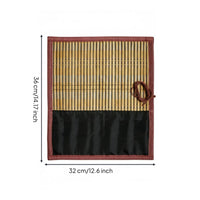 Large Capacity Calligraphy Brush Roll Portable Chinese Brush Storage Mat Safeguarding Lightweight for Calligraphers, Artists, Art Students, Travel