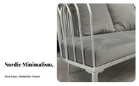 Nordic Aesthetic Upholstered Wireframe Seat Light Luxury Accent Chair Modern Design Lounge Armchair Minimalist Aesthetic for Boutique Owners, Interior Designers, Clothing Retail Establishment, Living Room, Reception Area, Bedroom