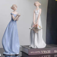 European Style Ceramic Figurine for Home Decor