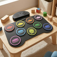 Children's Drum Pad Colorful Music Toy Built-in Speaker