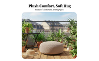 Round Stool pad Soft Fleece Texture Sherpa Round Stool adaptable Cute Design for Office Workers, Living Room, studying corner
