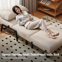 Foldable Armchair Sleeper 2-in-1 Design Pull-extendable Sleeper Armchair Multi-Functional Sofa Bed Space-Saving for Guests, Apartment Dwellers, College Students, Small areas, Bedroom, Home Office