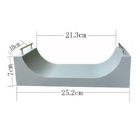 Tabletop Fingerboard Ramp with Handrails Miniature Fingerboard Obstacle Realistic Finger Skateboard Ramp Portable for Fingerboarders