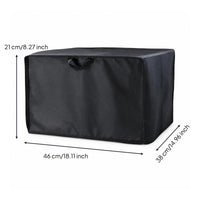 Silver-Coated Printer Dust Cover Oxford Cloth Copier Dust Cover Fitted Printer Protector Case Open Bottom