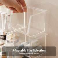 Multi-Compartment Clear Box Space-Saving Clear Divided container Easy to Clean