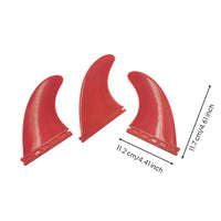 3 Pieces   Surfboard Fins Fiberglass Reinforced Thruster Fin Set Lightweight Design Surfing Equipment