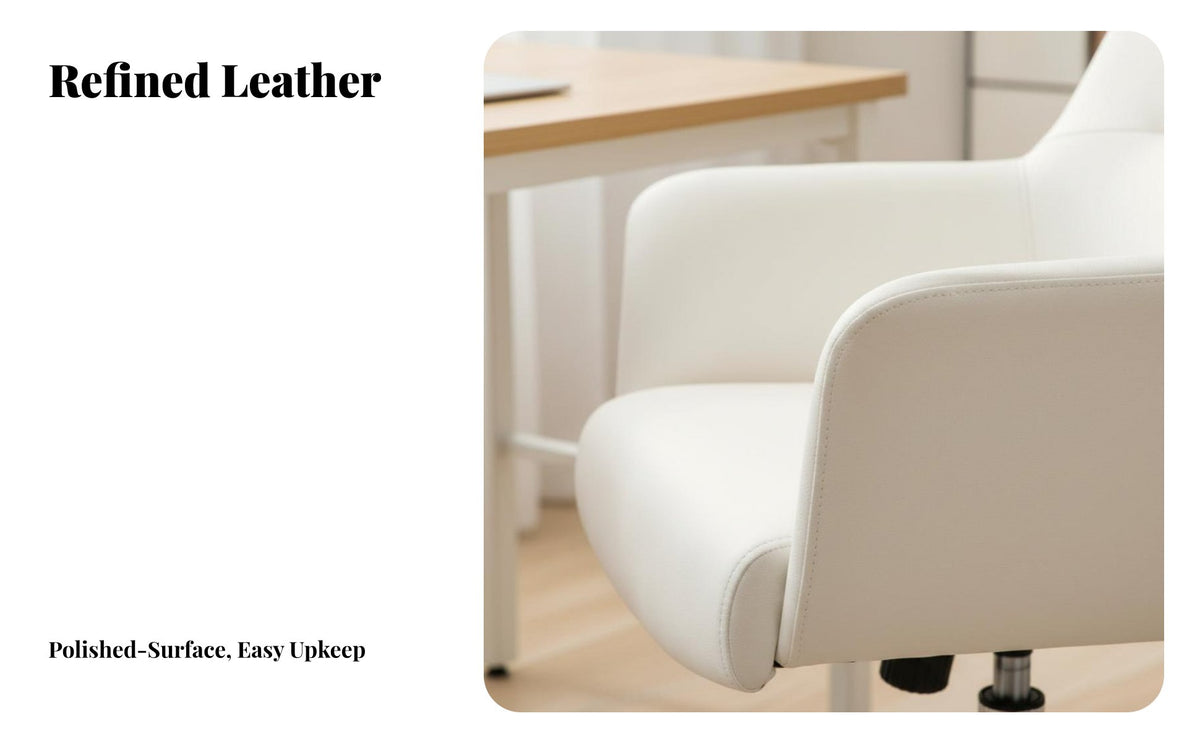 Minimalist design Highrear rotate Chair with Armrests Height Adjustable Highrear administrative caster Ergonomic Design Office Furniture effortlessRolling Casters for administratives, Home Users, Students, Conference Room, Work Station