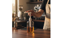 Clear Syrup Bottle with Pump Graduated Plastic Bottle with Pump Large Capacity Condiment Container Easy-to-Use for Baristas