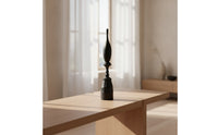 Wooden Sculpture Minimalist Abstract Sculpture Modern Statue with Base for Interior Designers, Entryway, Console Table